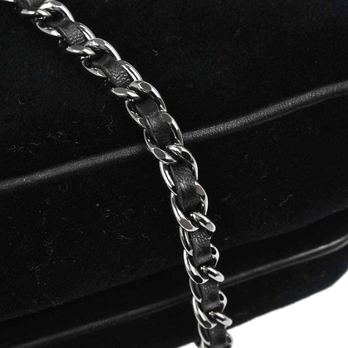 Chanel Black Velvet Mademoiselle Lock Shoulder Bag