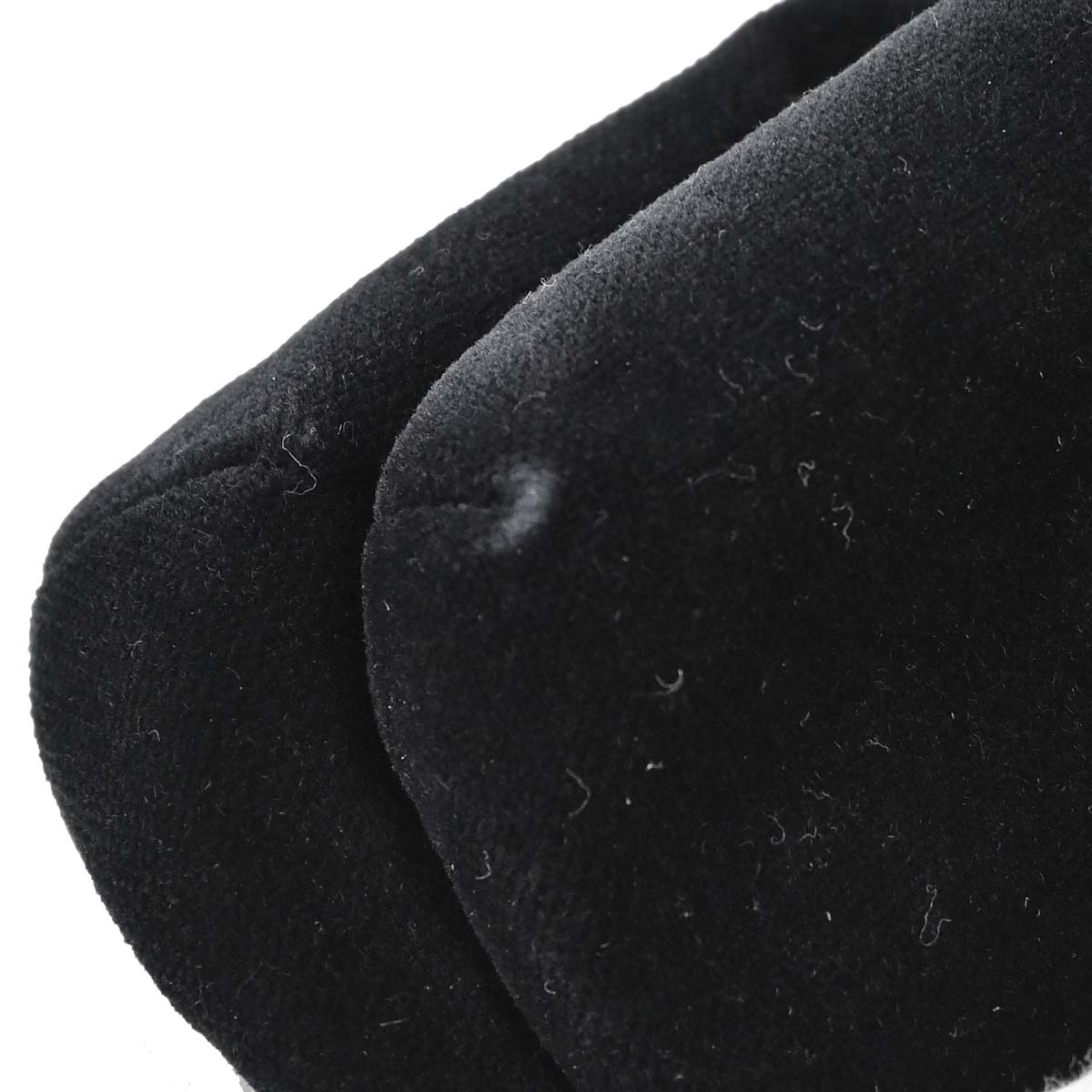 Chanel Black Velvet Mademoiselle Lock Shoulder Bag