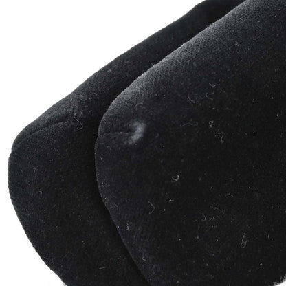 Chanel Black Velvet Mademoiselle Lock Shoulder Bag