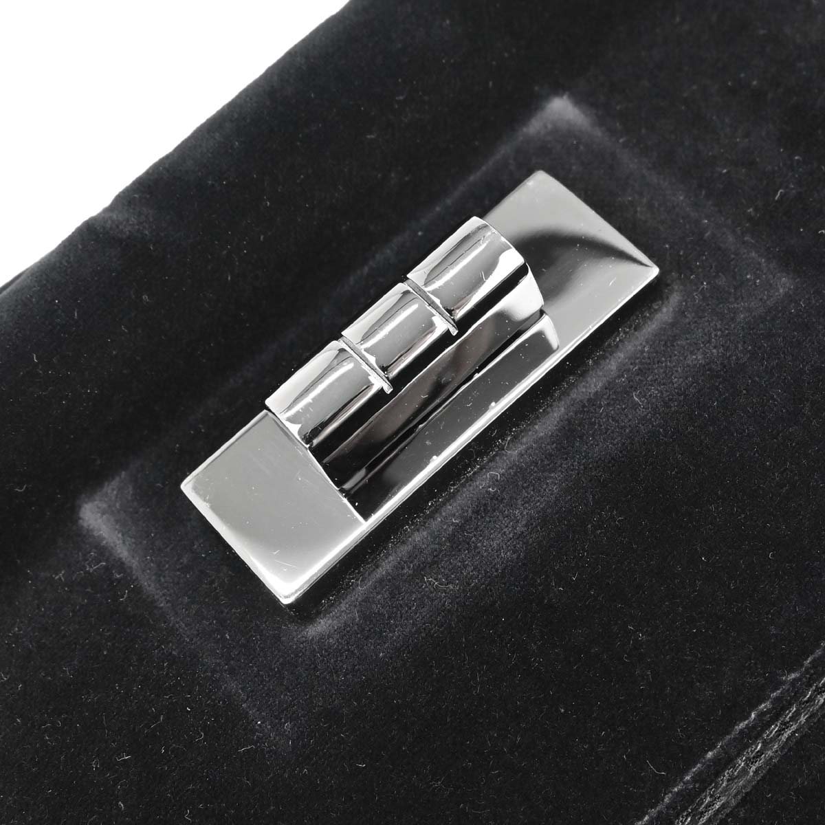 Chanel Black Velvet Mademoiselle Lock Shoulder Bag