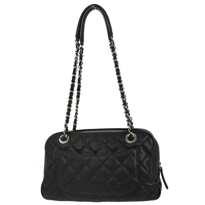 Chanel Black Caviar Skin Camera Bag Large