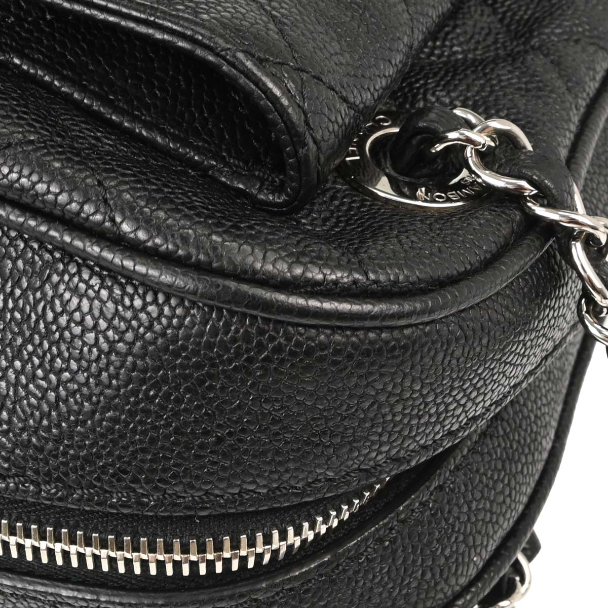 Chanel Black Caviar Skin Camera Bag Large