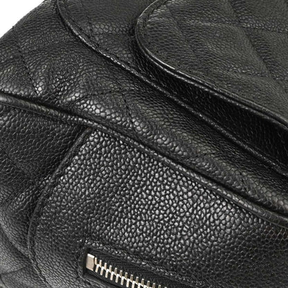 Chanel Black Caviar Skin Camera Bag Large
