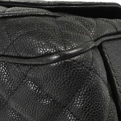 Chanel Black Caviar Skin Camera Bag Large