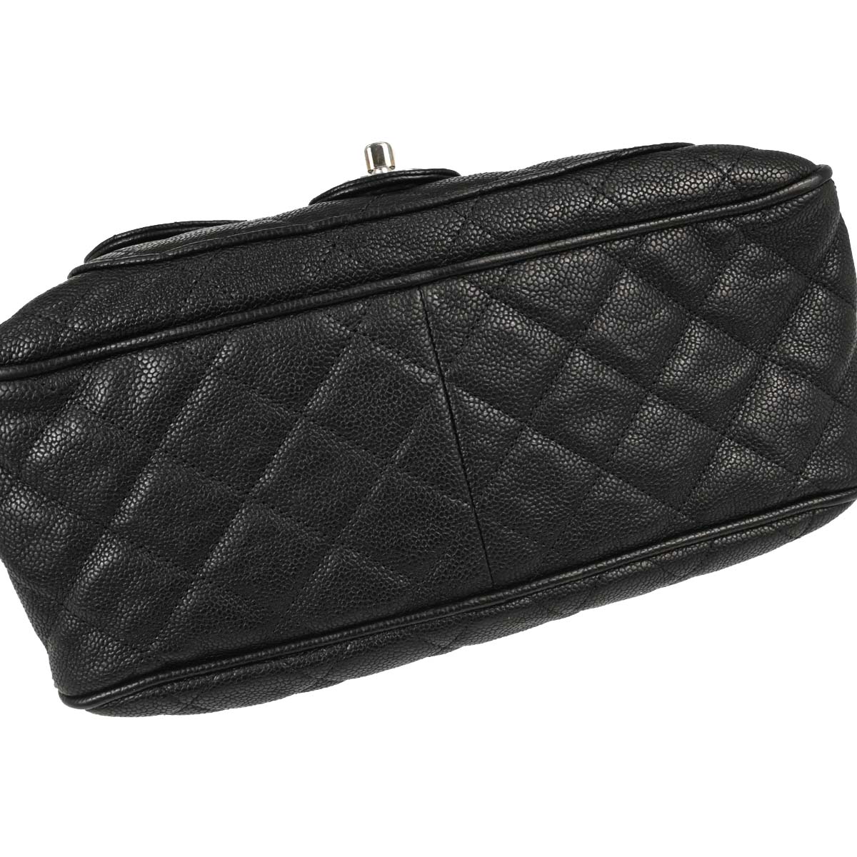 Chanel Black Caviar Skin Camera Bag Large