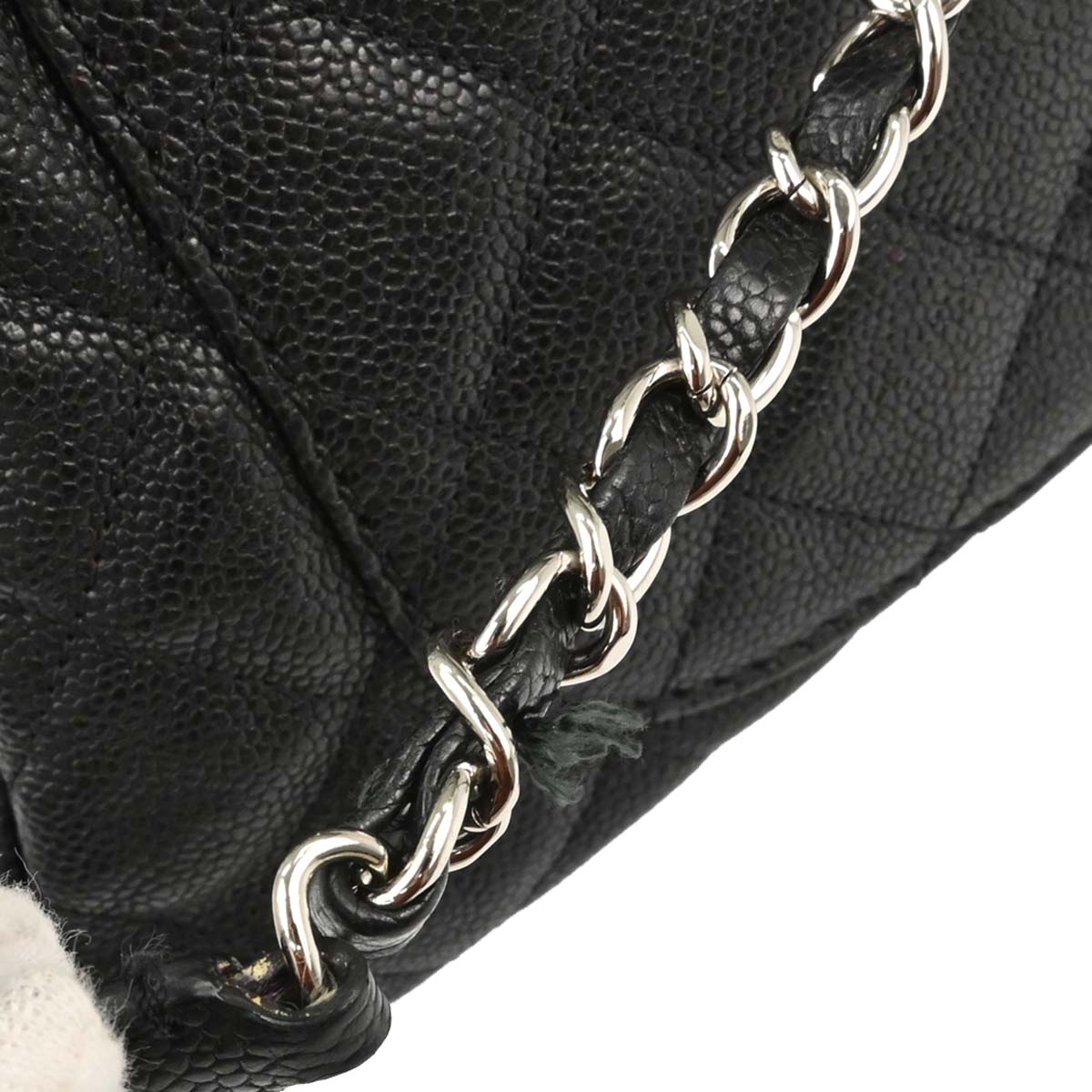 Chanel Black Caviar Skin Camera Bag Large