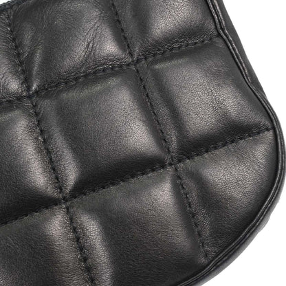 Chanel Black Lambskin Choco Bar Fringe Handbag
