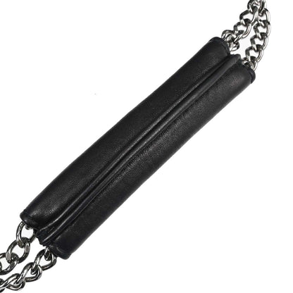 Chanel Black Lambskin Choco Bar Fringe Handbag