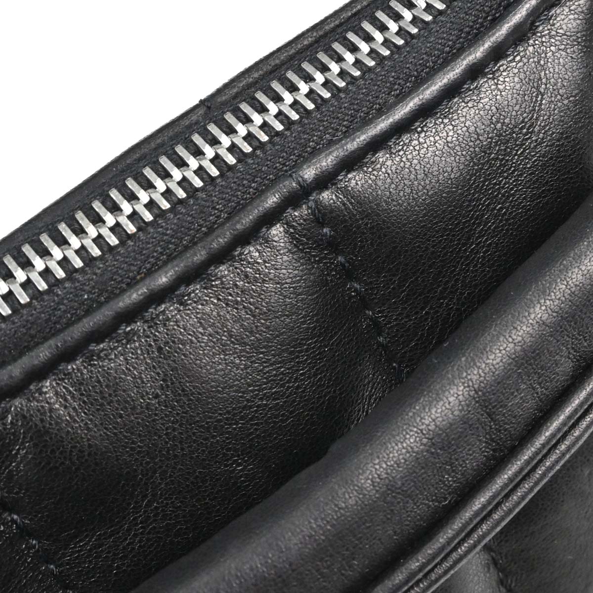 Chanel Black Lambskin Choco Bar Fringe Handbag