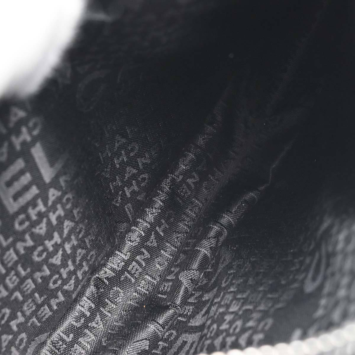 Chanel Black Lambskin Choco Bar Fringe Handbag
