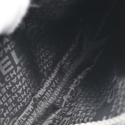 Chanel Black Lambskin Choco Bar Fringe Handbag