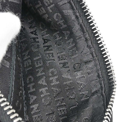 Chanel Black Lambskin Choco Bar Fringe Handbag