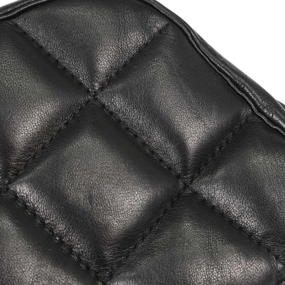 Chanel Black Lambskin Choco Bar Fringe Handbag