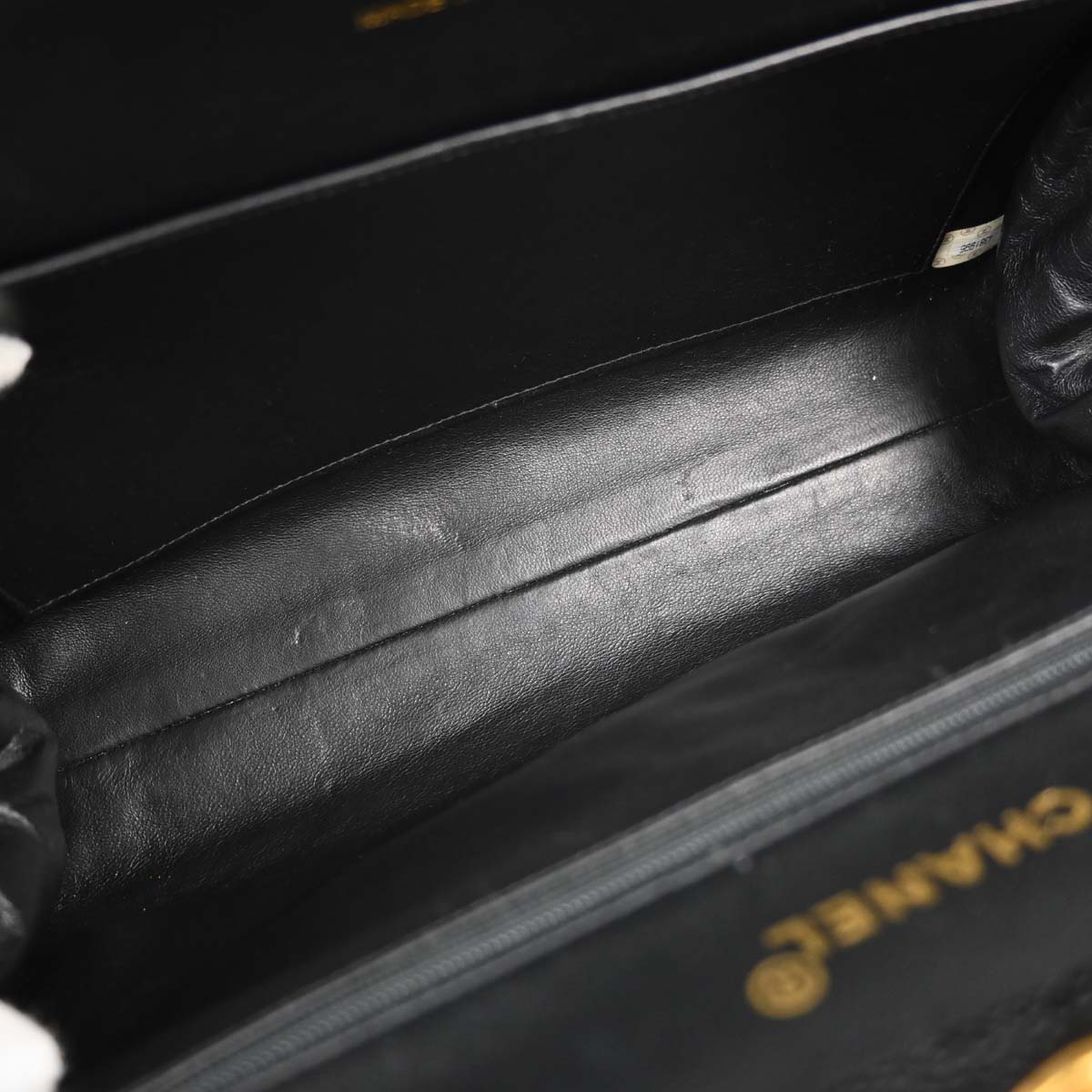 Chanel Black Caviar Skin Shoulder Tote Bag
