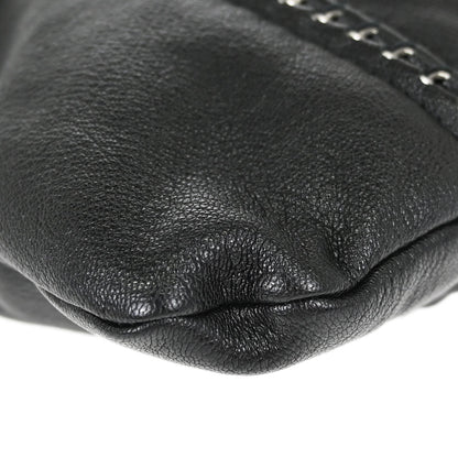 Chanel Black Calfskin Luxury Line Tote Handbag