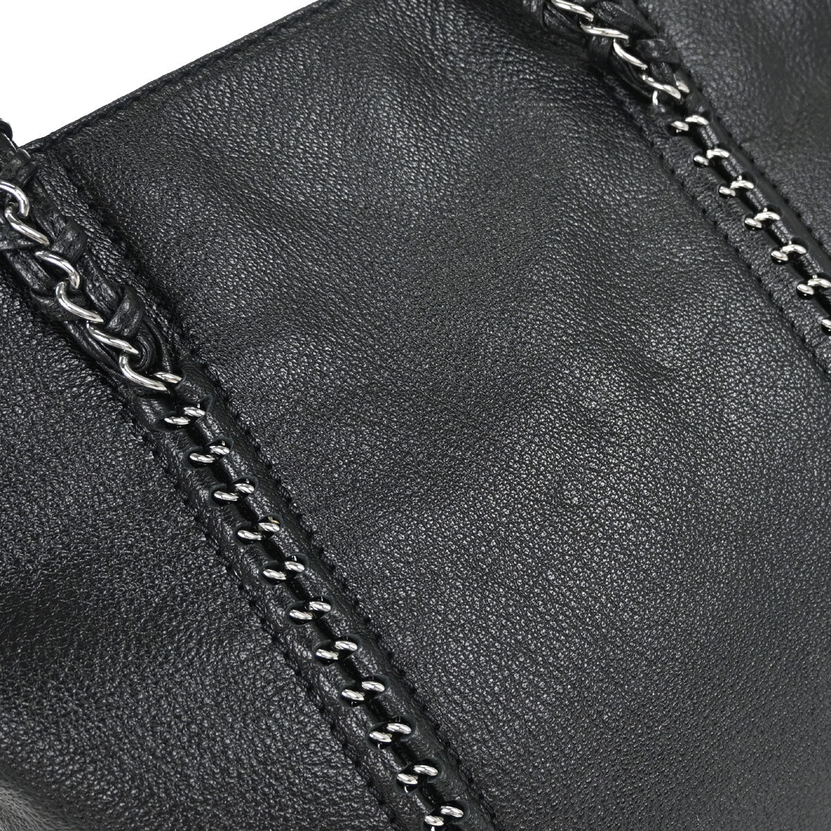 Chanel Black Calfskin Luxury Line Tote Handbag