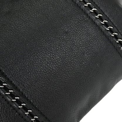 Chanel Black Calfskin Luxury Line Tote Handbag