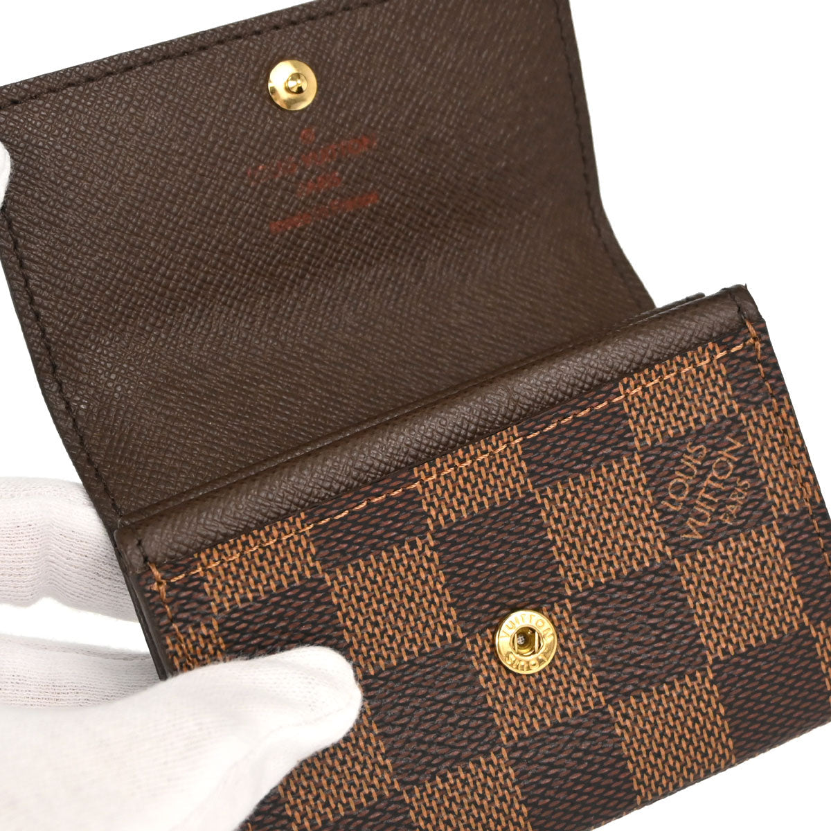 Louis Vuitton Damier Porte Monnaie Plat Coin Case Wallet N61930