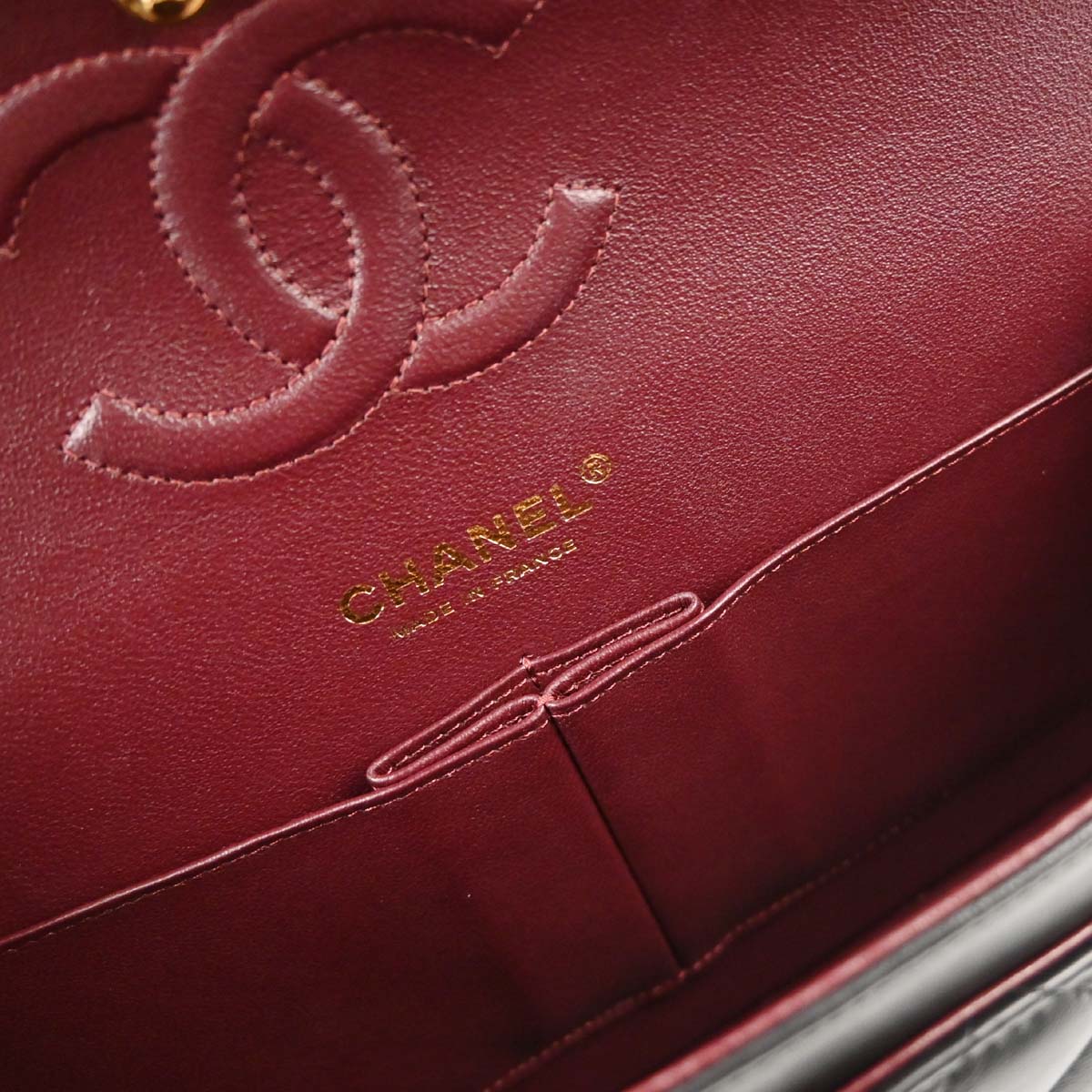Chanel 2017-2018 Black Lambskin Medium Classic Double Flap Shoulder Bag