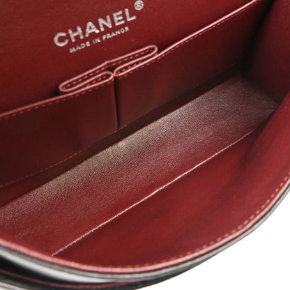 Chanel 2011 Black Lambskin Medium Classic Double Flap Shoulder Bag