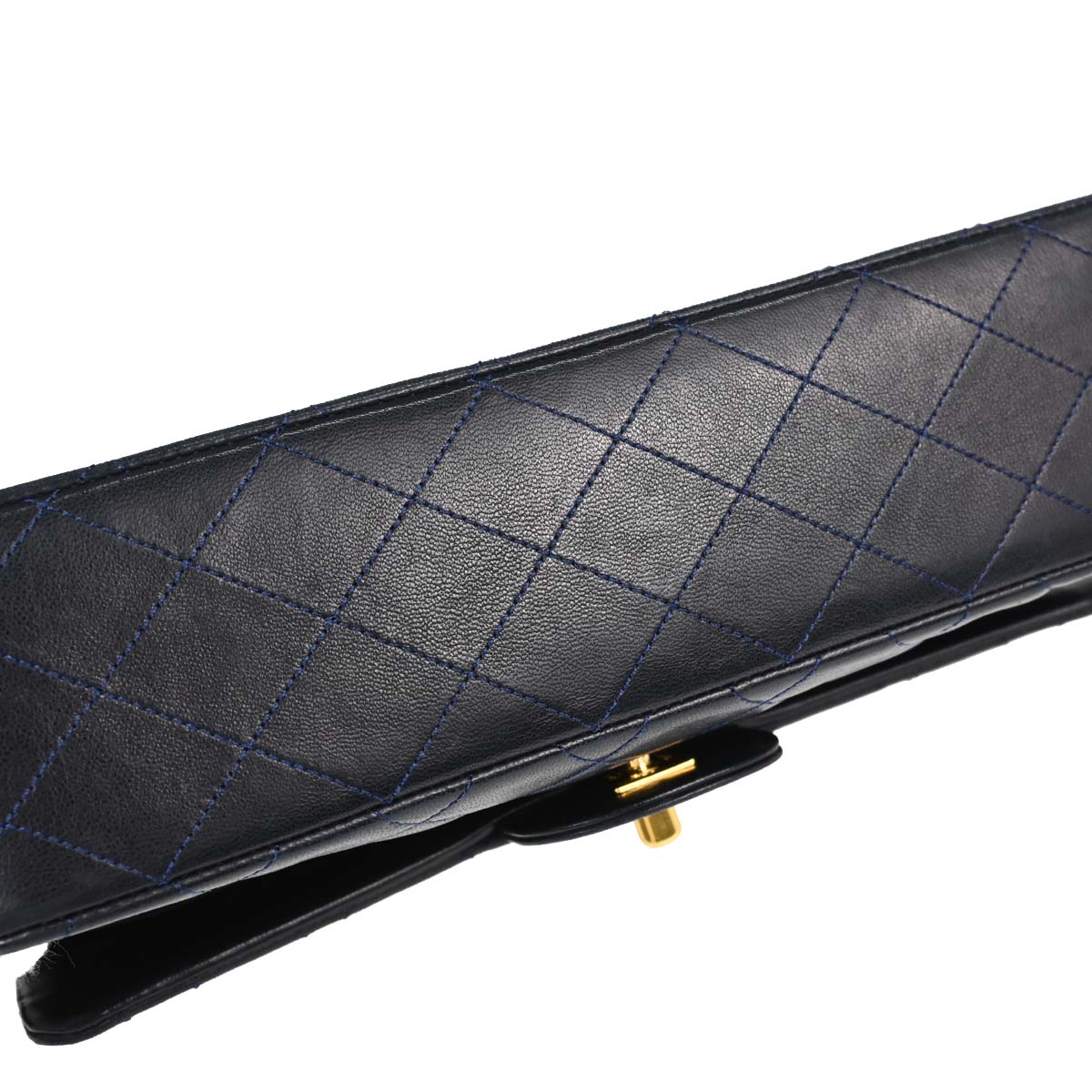 Chanel Navy Lambskin Medium Classic Double Flap Bag