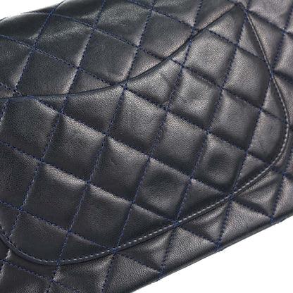 Chanel Navy Lambskin Medium Classic Double Flap Bag