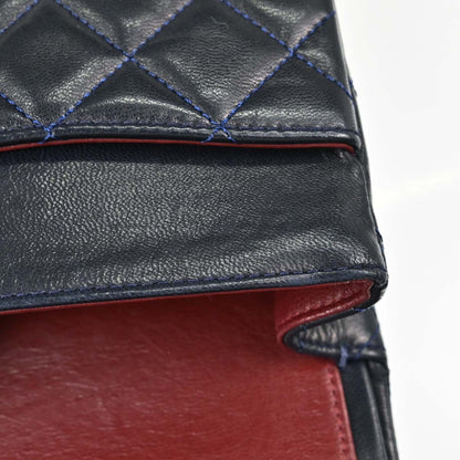 Chanel Navy Lambskin Medium Classic Double Flap Bag