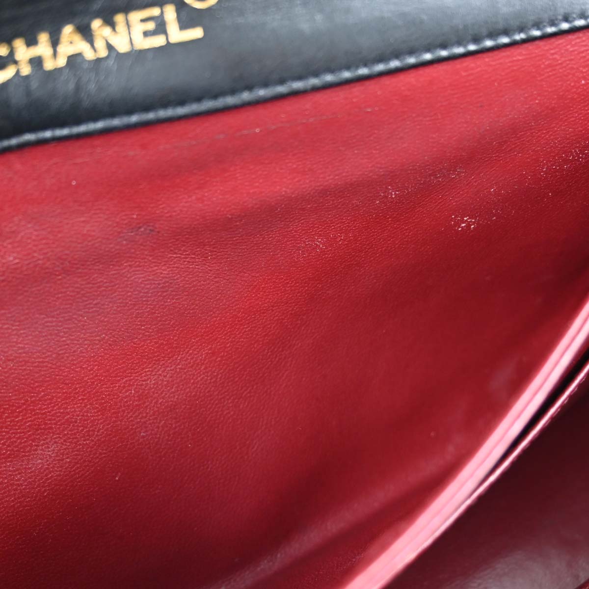 Chanel Black Lambskin Single Flap Shoulder Bag