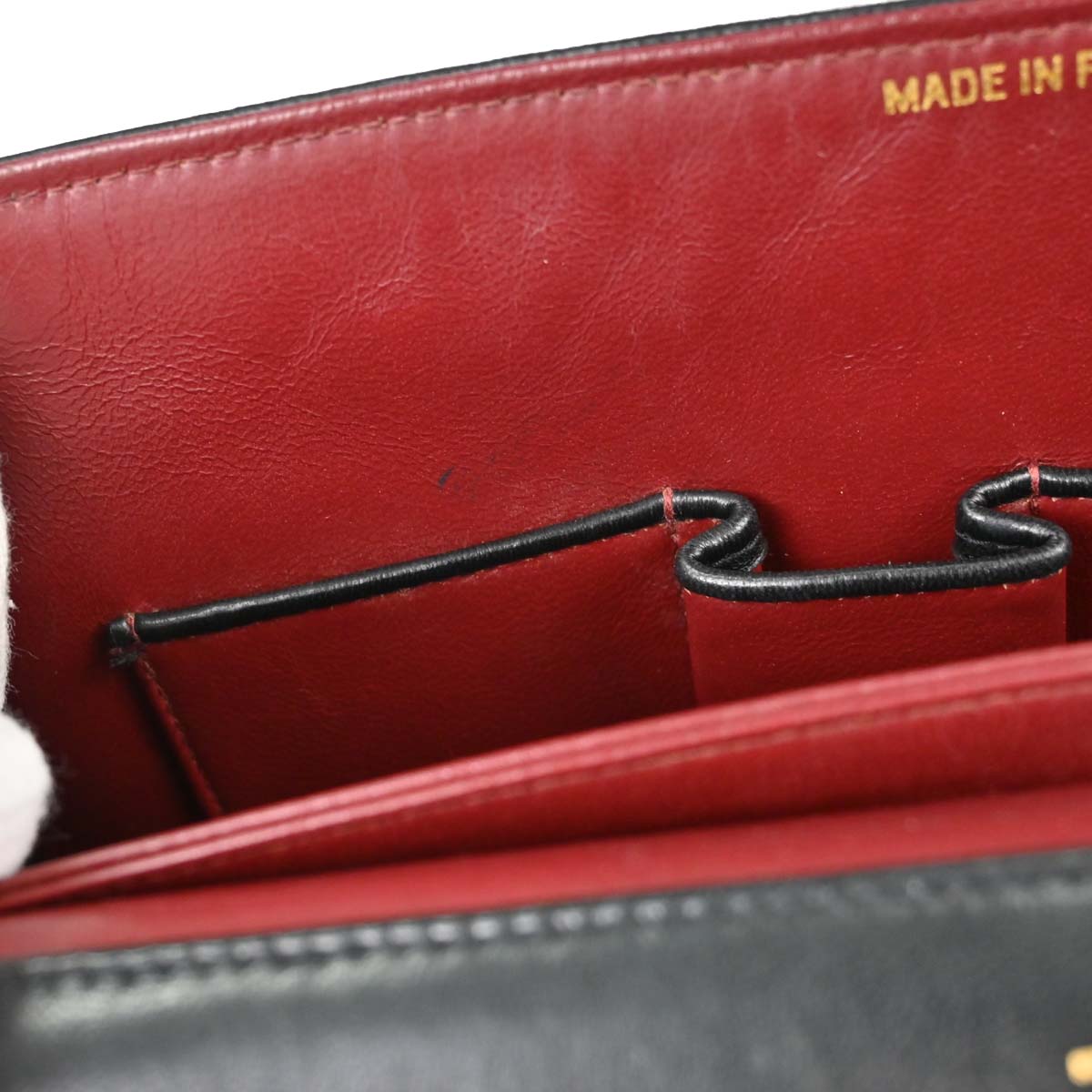 Chanel Black Lambskin Single Flap Shoulder Bag