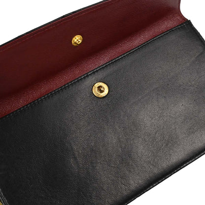Chanel Black Lambskin Single Flap Shoulder Bag