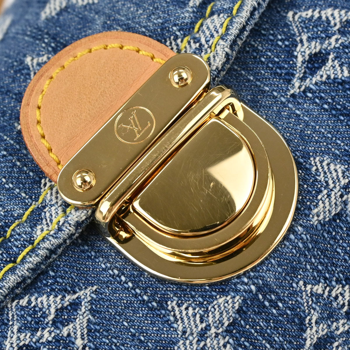 Louis Vuitton Blue Monogram Denim Mini Pleaty Handbag M95050