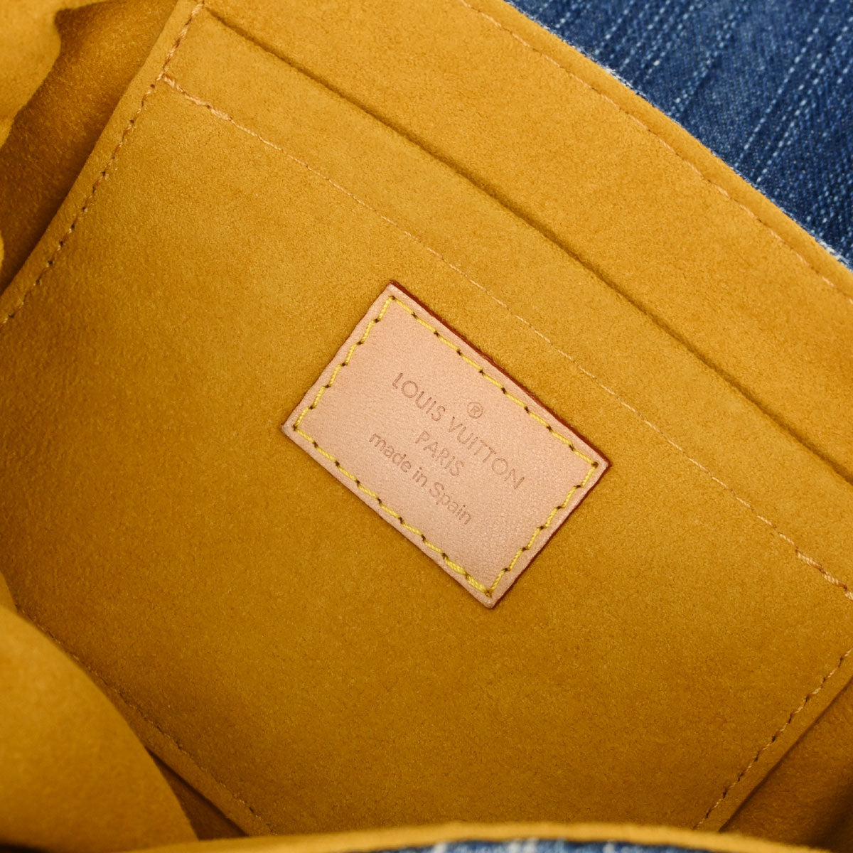 Louis Vuitton Blue Monogram Denim Mini Pleaty Handbag M95050