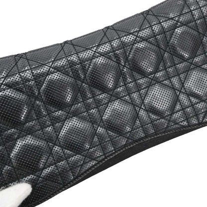 Christian Dior Black Perforated Lambskin Cannage Shoulder Bag