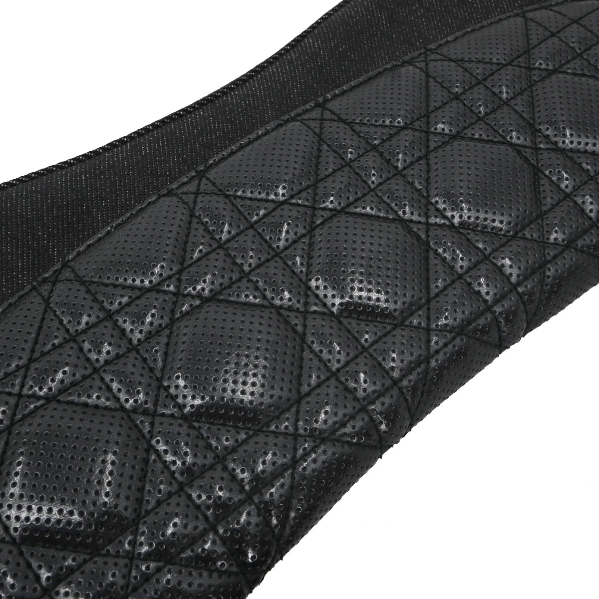 Christian Dior Black Perforated Lambskin Cannage Shoulder Bag