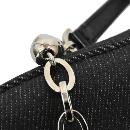 Christian Dior Black Perforated Lambskin Cannage Shoulder Bag