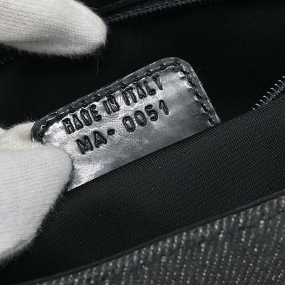 Christian Dior Black Perforated Lambskin Cannage Shoulder Bag