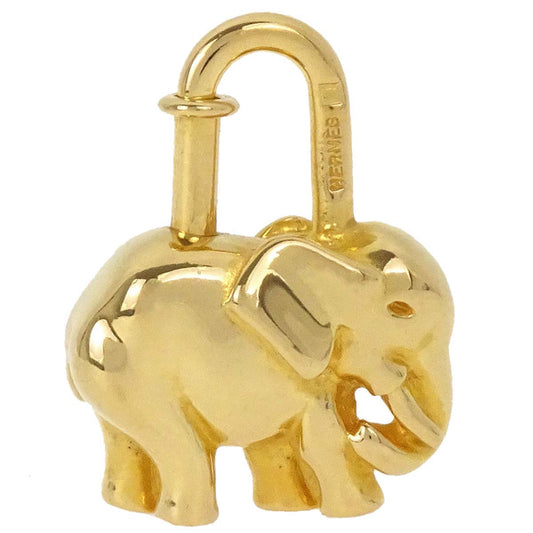 Hermes 1988 Elephant Cadena Gold Small Good