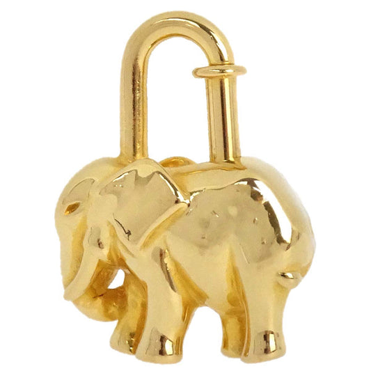 Hermes 1988 Elephant Cadena Gold Small Good