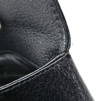 Gucci Black Pigskin Bamboo 2way Shoulder Handbag