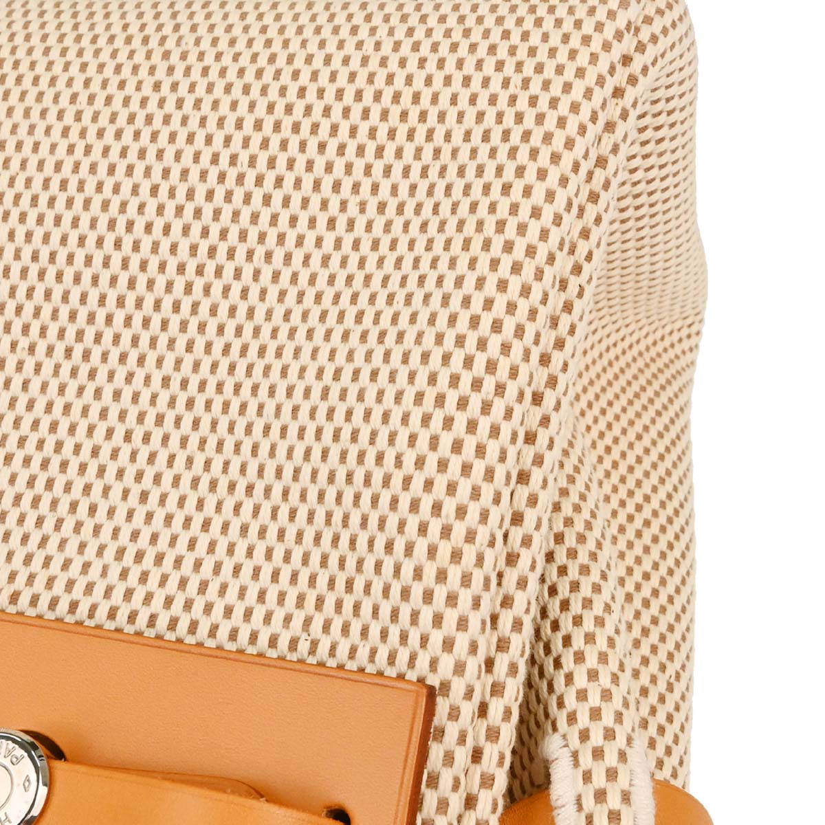 Hermes Beige Black Toile GM Officier Herbag Cabas PM 2 in 1 Handbag