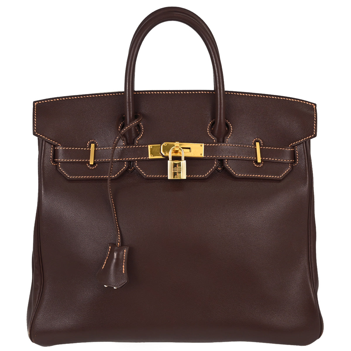 Hermes Havane Gulliver HAC Haut a Courroies 32 Handbag