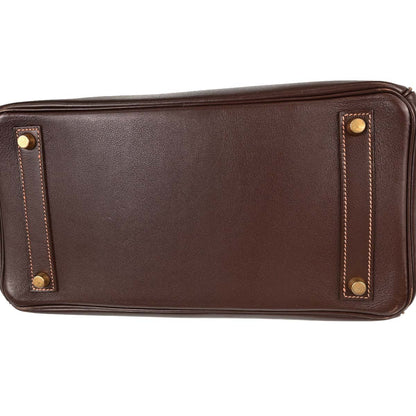 Hermes Havane Gulliver HAC Haut a Courroies 32 Handbag