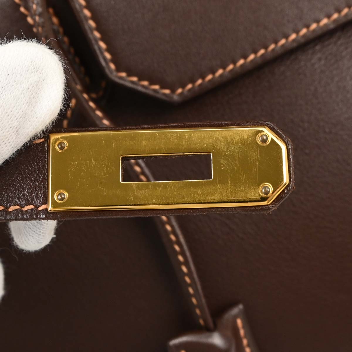 Hermes Havane Gulliver HAC Haut a Courroies 32 Handbag