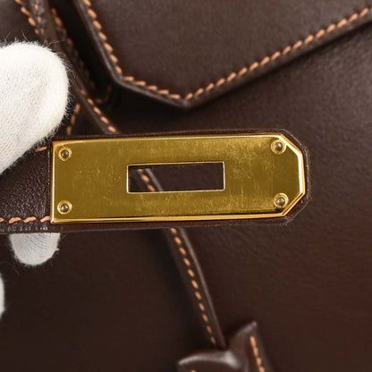 Hermes Havane Gulliver HAC Haut a Courroies 32 Handbag