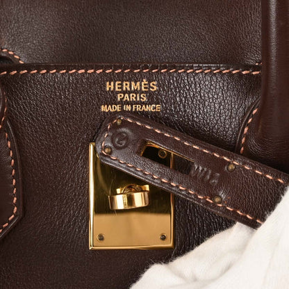 Hermes Havane Gulliver HAC Haut a Courroies 32 Handbag