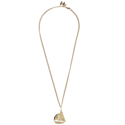 Chanel Gold Yacht Pendant Necklace 02S
