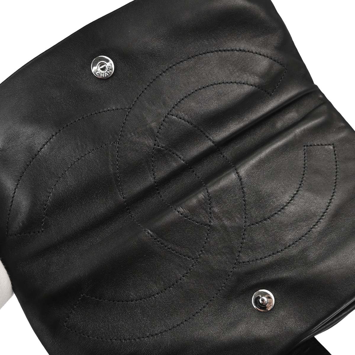 Chanel 2013-2014 Globe Trotter Lambskin Clutch Bag