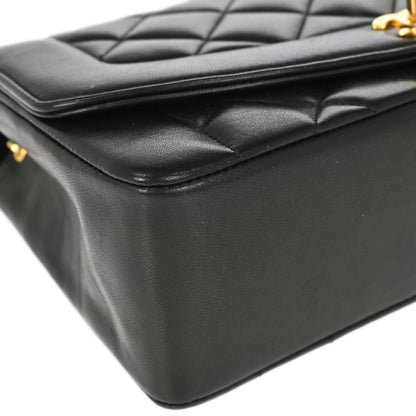 Chanel Black Lambskin Medium Diana Shoulder Bag