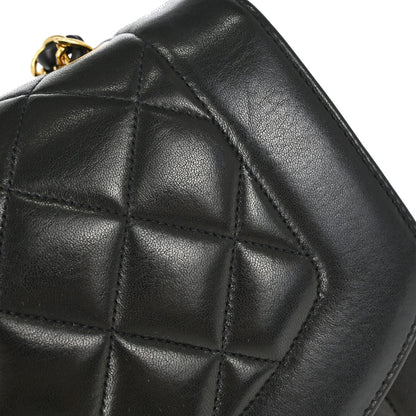 Chanel Black Lambskin Medium Diana Shoulder Bag