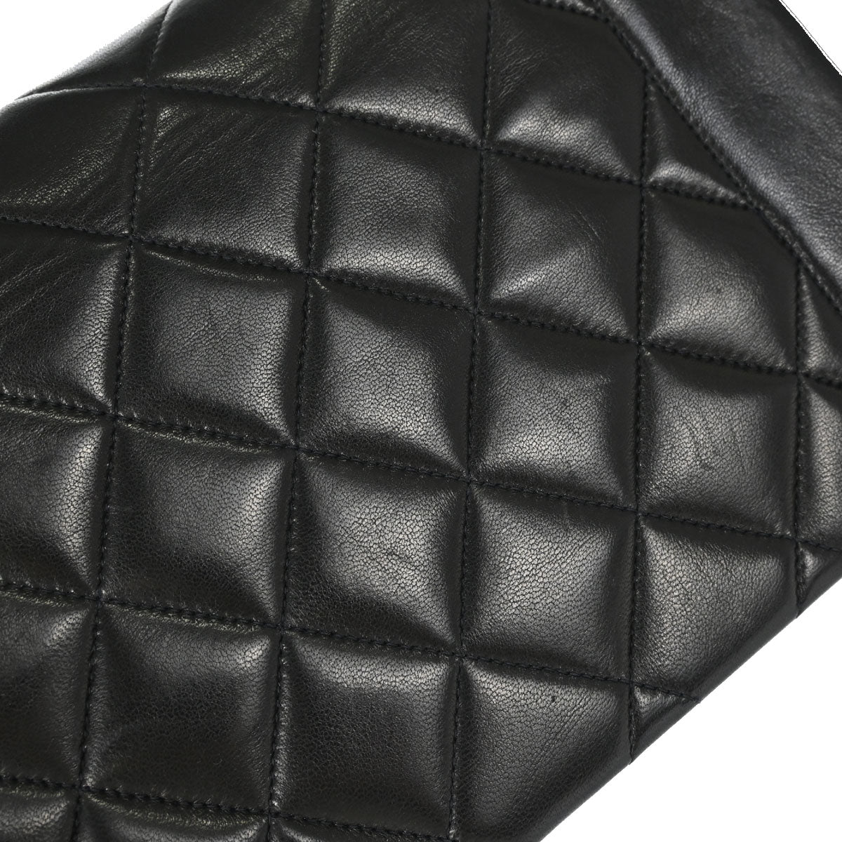 Chanel Black Lambskin Medium Diana Shoulder Bag